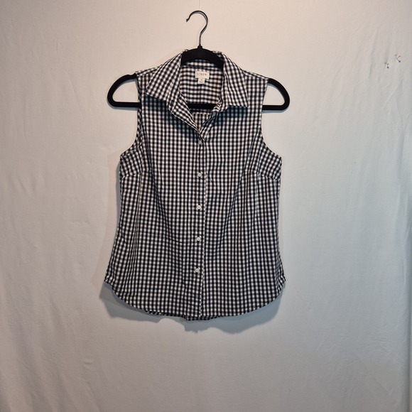 J.CREW Tops - J Crew Womens Sz Sm Top Preppy Coastal Grandma Americana Summer Casual Gingham